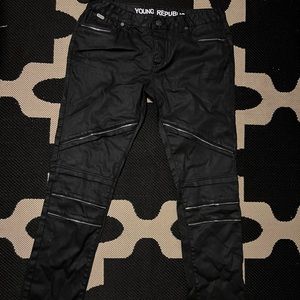 Young Republic Black Biker Jeans Size 38 waist. No tags but Never worn.
